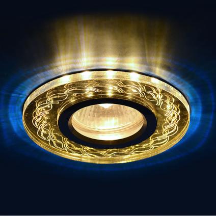 *Светильник Росток CN923 GD LED 3W+MR16  золото d 100